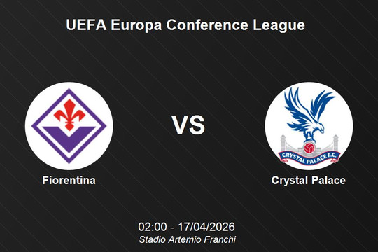 Nhận định Fiorentina vs Crystal Palace - UEFA Europa Conference League (02:00 ngày 17/4)