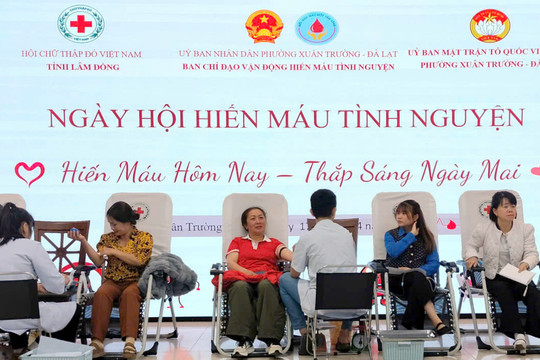 188 đơn vị máu từ Ngày hội Giọt hồng Xuân Trường - Đà Lạt