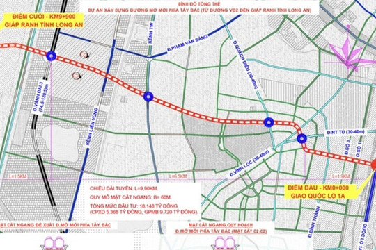 TP.HCM đầu tư 17.200 tỷ đồng xây trục đường mới kết nối Vành đai 2 và Vành đai 3