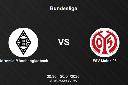 Nhận định Borussia Mönchengladbach vs FSV Mainz 05 - Bundesliga