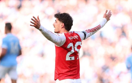 Chấm điểm Arsenal trước Man City: Bản năng của Kai Havertz và ngày tái xuất của Odegaard