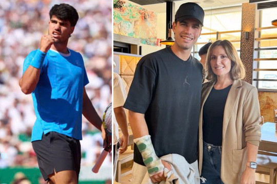 Carlos Alcaraz nẹp cố định cổ tay trước thềm Roland Garros và tin nóng thể thao 21/4