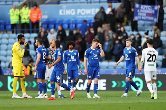 Leicester City trước nguy cơ rớt xuống hạng Ba: Bi kịch 10 năm từ đỉnh cao Premier League