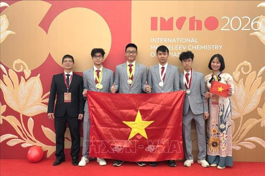 Cả 4 học sinh Việt Nam đều giành Huy chương tại Kỳ thi Olympic Hóa học Quốc tế Mendeleev