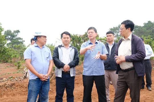 Lãnh đạo tỉnh Lâm Đồng kiểm tra công tác chuẩn bị thi công 2 tuyến cao tốc