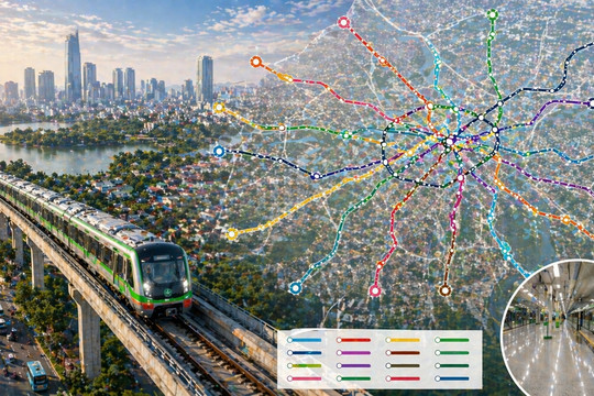 Quy hoạch 1.000km metro tại Hà Nội: Cần hơn 100 tỷ USD phát triển hạ tầng đa cực