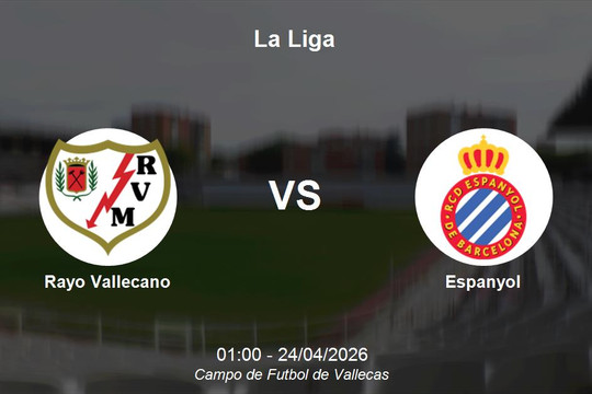 Nhận định Rayo Vallecano vs Espanyol - Giải bóng đá Tây Ban Nha La Liga
