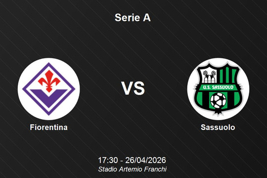 Nhận định Fiorentina vs Sassuolo - Serie A: Điểm tựa sân nhà Artemio Franchi