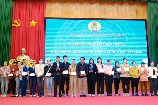Phó Bí thư Tỉnh ủy Lâm Đồng Bùi Thắng dự chương trình “Cảm ơn người lao động” năm 2026