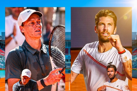 Madrid Open 2026: Jannik Sinner và bài toán hóa giải Cameron Norrie tại vòng 4
