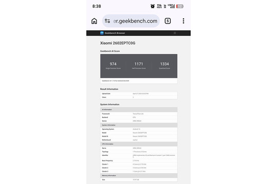 Xiaomi 17T Pro lộ diện trên Geekbench với chip Dimensity 9500 và pin 7000mAh