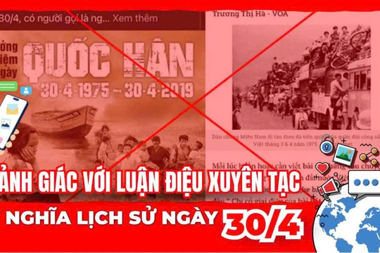 Cảnh giác với luận điệu xuyên tạc ý nghĩa lịch sử ngày 30/4