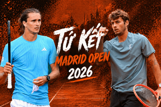 Zverev quyết tâm phục hận Cobolli và thử thách cho hiện tượng Blockx tại Madrid Open