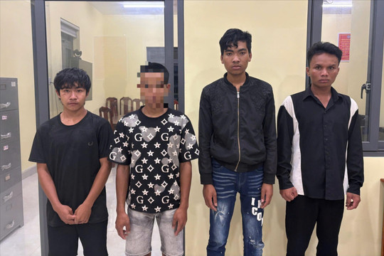 Công an xã Bảo Lâm 3 bắt giữ nhóm trộm cắp xe máy
