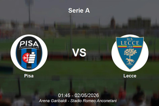 Nhận định Pisa vs Lecce - Cuộc chiến trụ hạng căng thẳng tại Serie A