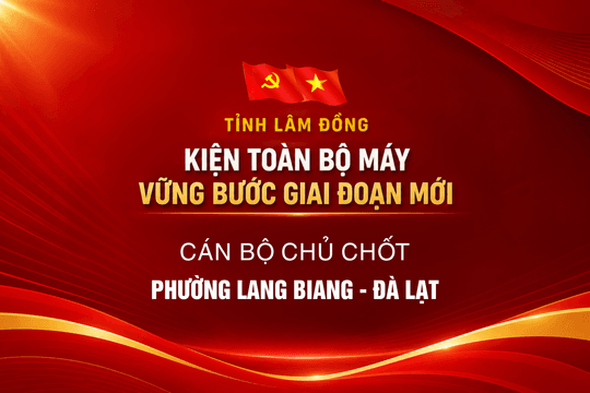 Cán bộ chủ chốt phường Lang Biang - Đà Lạt