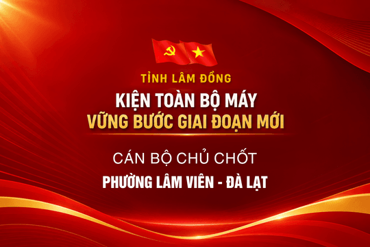 Cán bộ chủ chốt phường Lâm Viên - Đà Lạt
