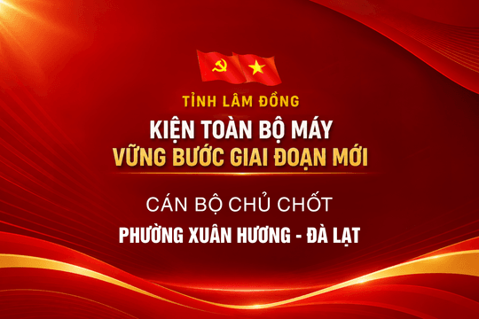 Cán bộ chủ chốt phường Xuân Hương - Đà Lạt