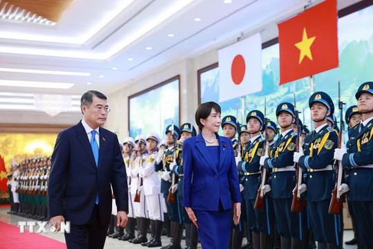 Thủ tướng Lê Minh Hưng chủ trì Lễ đón chính thức Thủ tướng Nhật Bản