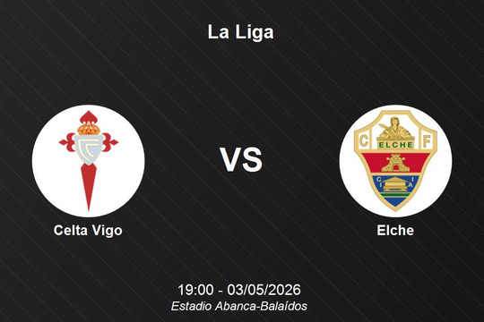 Nhận định Celta Vigo vs Elche - La Liga 19h00 ngày 03/05