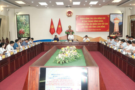 Lam Dong works to accelerate coastal economic zone plans during top court chief's visit