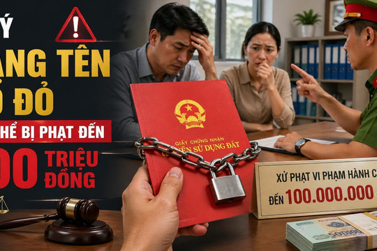 Tự ý sang tên sổ đỏ khi chưa đủ điều kiện có thể bị phạt tới 100 triệu đồng