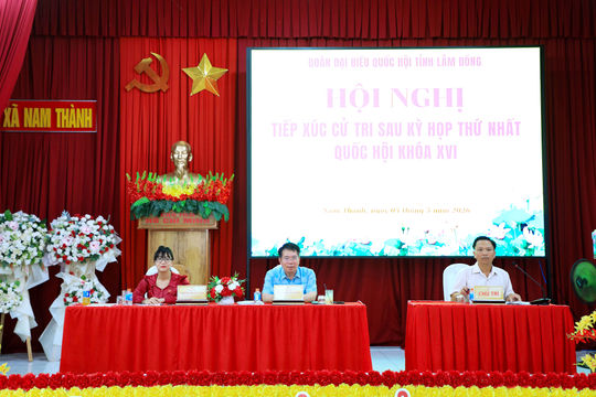 Cử tri Nam Thành kiến nghị các vấn đề về giá vật liệu tăng, nông nghiệp và an sinh còn vướng