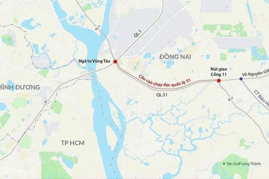 Dự án đường trên cao 16.400 tỷ đồng tại TP. Đồng Nai: Giải bài toán ùn tắc Quốc lộ 51
