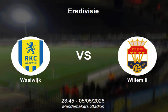 Nhận định Waalwijk vs Willem II - Eredivisie: Thử thách cho chủ nhà tại Mandemakers Stadion