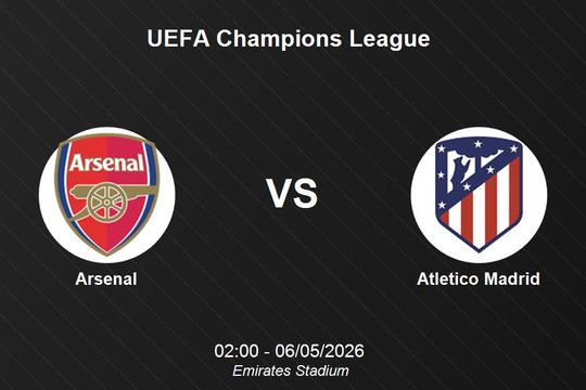 Nhận định Arsenal vs Atletico Madrid - UEFA Champions League: Đại chiến tại Emirates Stadium