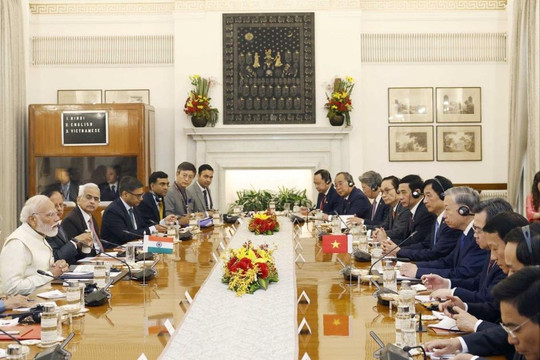 Tổng Bí thư, Chủ tịch nước Tô Lâm hội đàm với Thủ tướng Ấn Độ Narendra Modi
