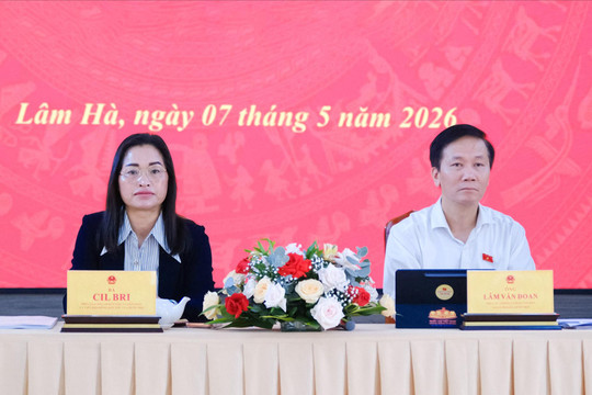 Đoàn ĐBQH tỉnh Lâm Đồng tiếp xúc cử tri xã Tân Hà Lâm Hà