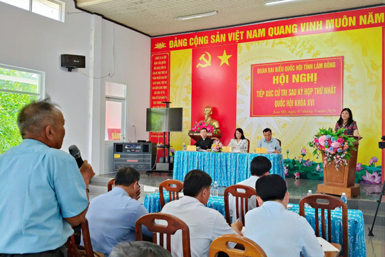 Cử tri xã Sơn Mỹ nêu nhiều ý kiến về đền bù, tái định cư