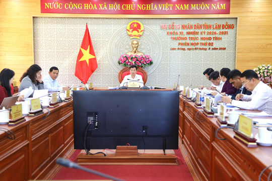 Thường trực HĐND tỉnh Lâm Đồng cho ý kiến đối với 17 dự thảo nghị quyết