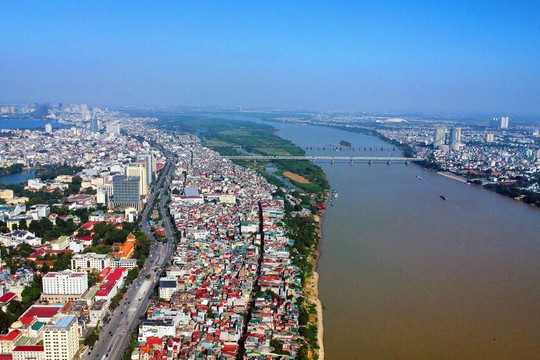 Hà Nội quy hoạch trục đại lộ sông Hồng: Dự kiến di dời toàn bộ khu dân cư ngoài đê