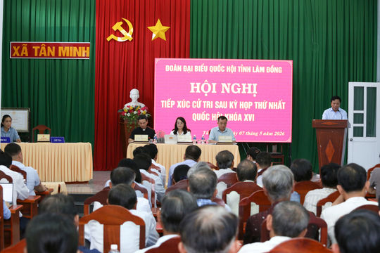 Cử tri xã Tân Minh đề nghị giải quyết dứt điểm tình trạng thiếu nước sinh hoạt