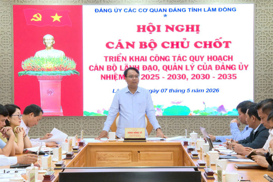 Đảng ủy Các cơ quan Đảng tỉnh Lâm Đồng triển khai quy hoạch cán bộ lãnh đạo, quản lý