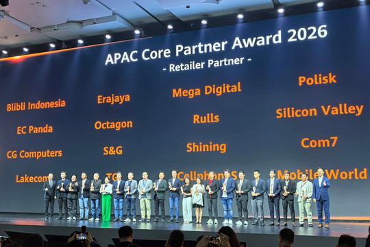 CellphoneS vinh dự nhận giải Đối tác bán lẻ xuất sắc tại Huawei APAC Core Partner Award 2026