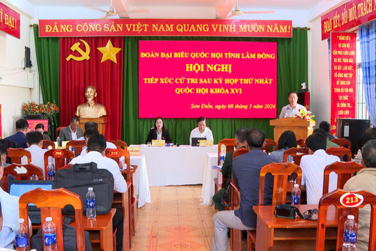 Cử tri xã Sơn Điền kiến nghị nâng cấp hạ tầng giao thông
