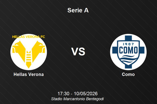 Nhận định Hellas Verona vs Como - Serie A: Cơ hội vàng cho đội khách củng cố vị thế