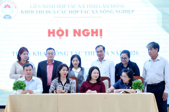 Các hợp tác xã nông nghiệp Lâm Đồng phát động phong trào thi đua năm 2026
