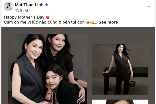 Gia đình MC Quyền Linh gây chú ý với nhan sắc chuẩn Hoa hậu của hai con gái