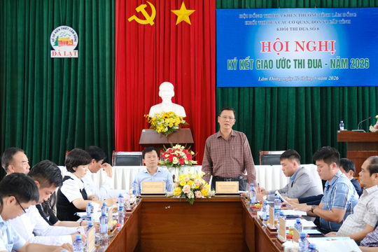Khối thi đua số 8 ký kết giao ước thi đua năm 2026