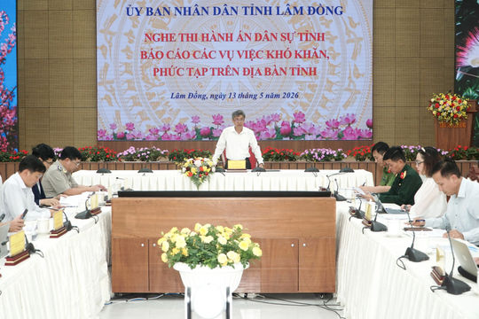 Lâm Đồng chỉ đạo xử lý các vụ thi hành án dân sự khó khăn, phức tạp