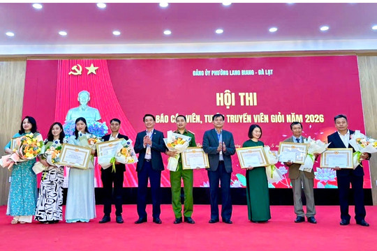 Hội thi Báo cáo viên, Tuyên truyền viên giỏi phường Lang Biang - Đà Lạt năm 2026
