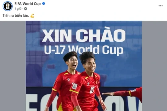 U17 Việt Nam lập kỳ tích dự World Cup: FIFA gửi lời chúc đặc biệt bằng tiếng Việt