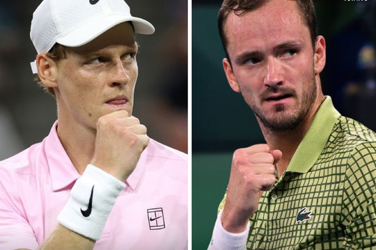 Bán kết Rome Open 2026: Jannik Sinner đại chiến Medvedev, Ruud đối đầu hiện tượng Darderi