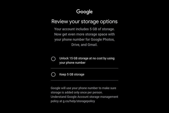 Google bất ngờ siết dung lượng tài khoản mới xuống 5GB: Cách để lấy lại 15GB miễn phí
