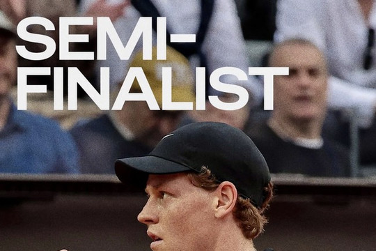 Sinner hạ Rublev tại Rome Masters 2026, phá kỷ lục chuỗi thắng của Djokovic