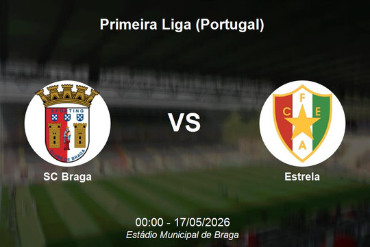 Nhận định SC Braga vs Estrela - Primeira Liga